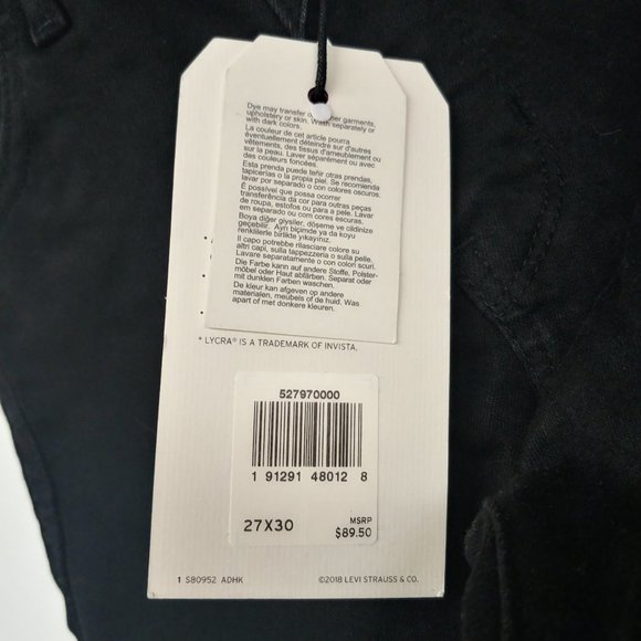 NEW with tags 720 high-rise super skinny black jeans - Levis - Picture 2 of 5
